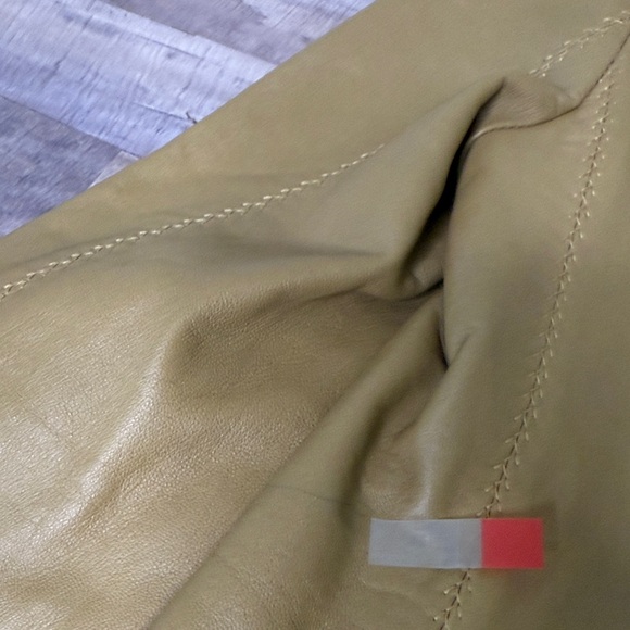 Escada Light Brown Lambskin Leather Blazer - 36 - Picture 12 of 14